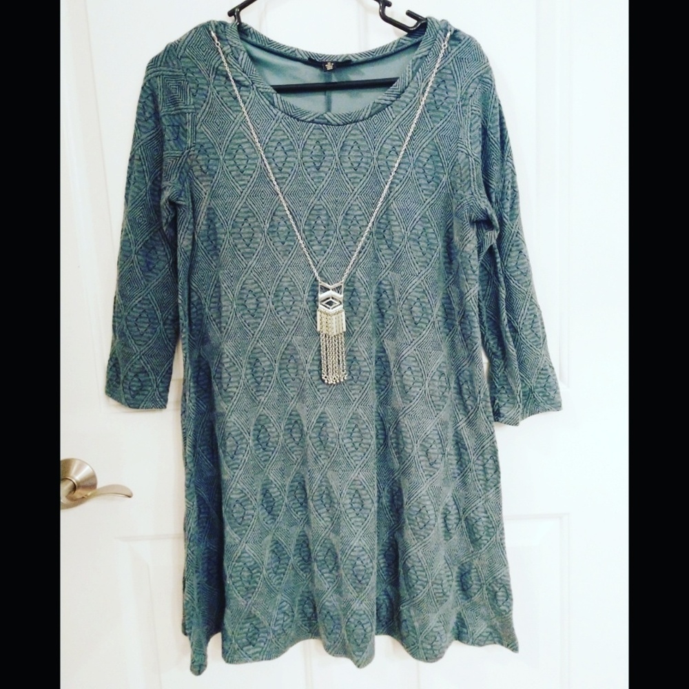 Teal Sweater Dress
